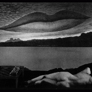 Un lien? Man Ray, "A l'heure de l'observatoire, les amoureux", 1932-34